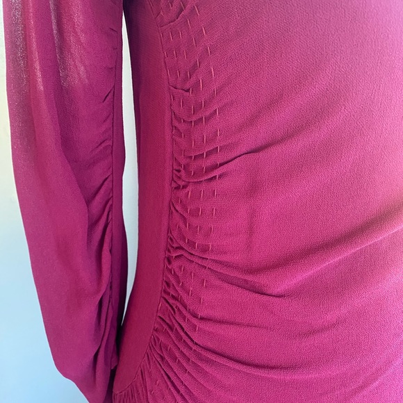 Cynthia Vincent Ruched One Shoulder Cocktail Dress - Picture 7 of 13